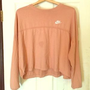 Orange Nike sweatshirt